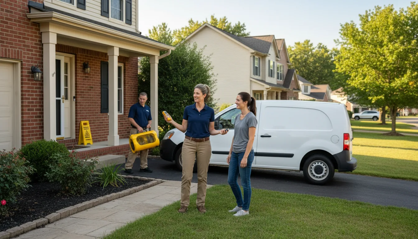 Residential water damage restoration in Coila, MS